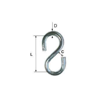 Carlig Zincat Fara Inel 5Mm / 5X38Mm